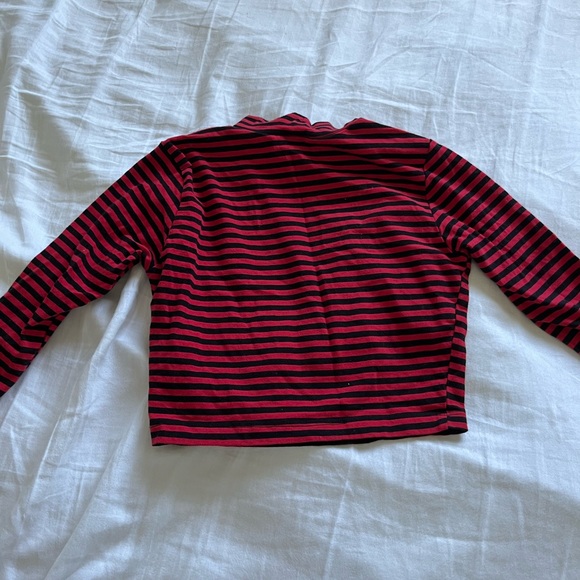 Long sleep striped crop turtle neck - Picture 5 of 6